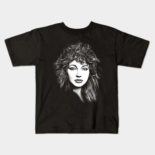 Kate Bush † Retro Fan Art Design Kids T-Shirt